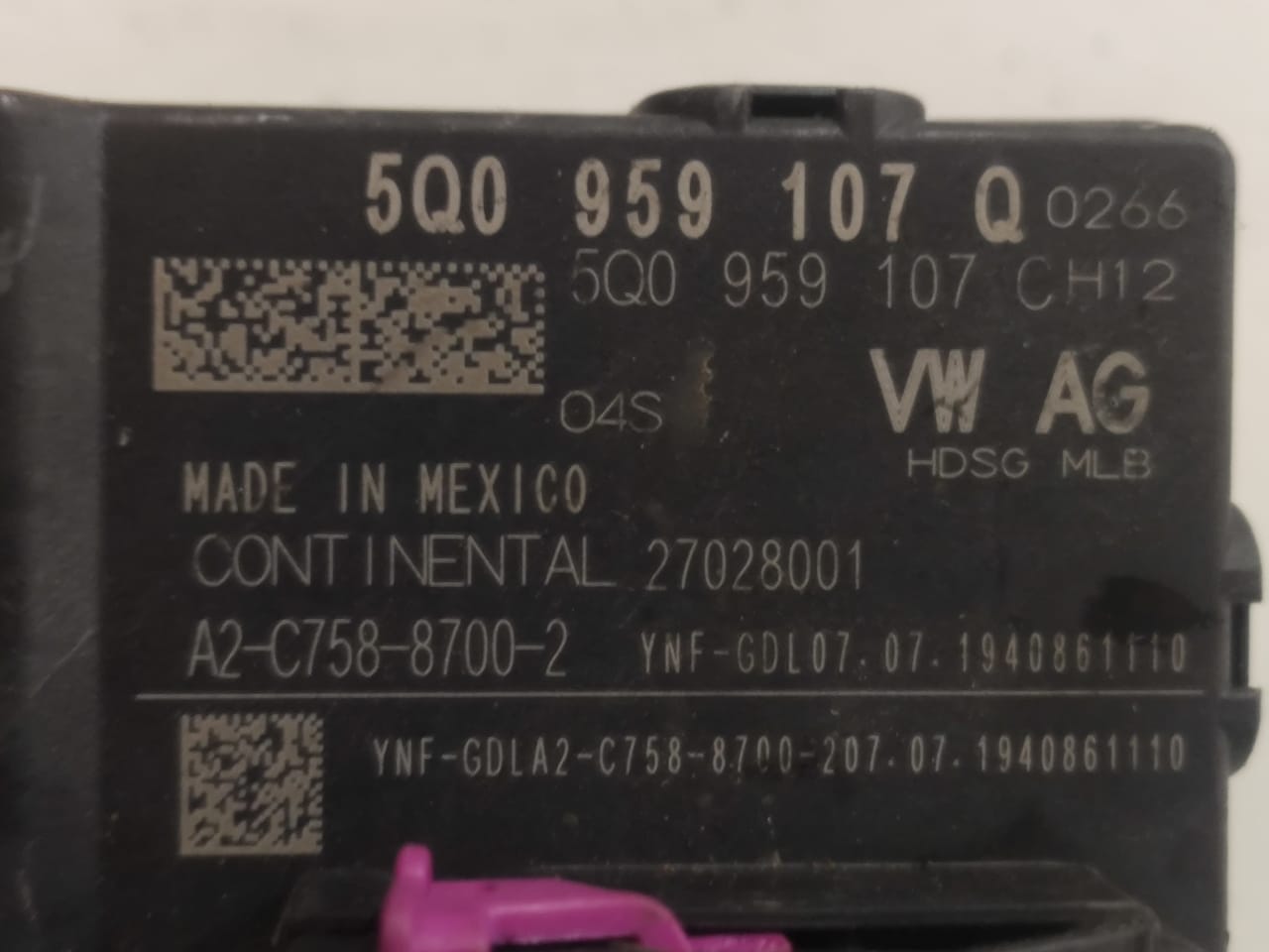 Modulo Abertura Tampa Traseira Tiguan 2019 2020 5q0959107q