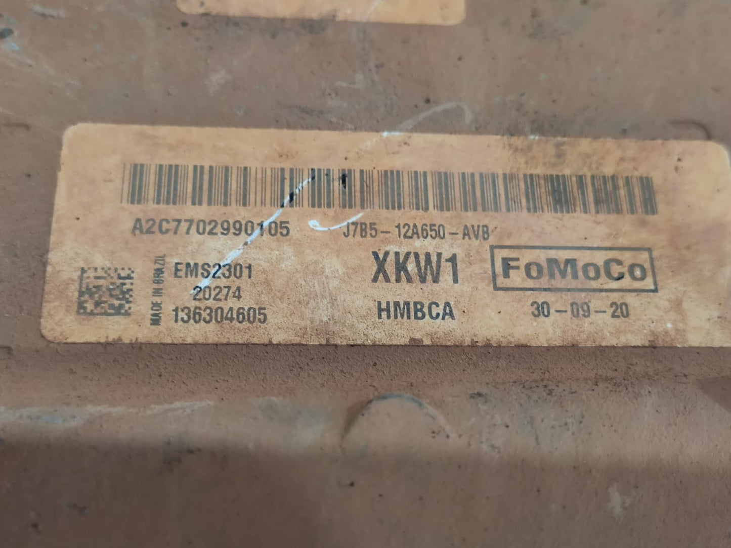 Modulo de Injeção For Ka 1.0 3cc j7b512a650avb A2c7702990105