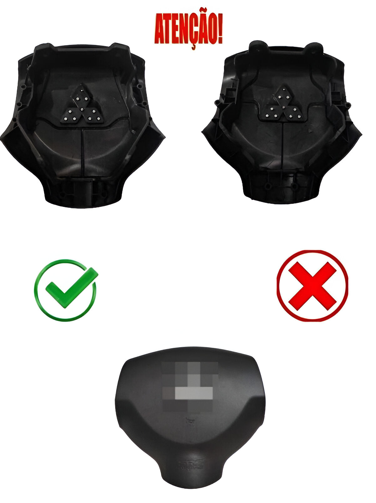 Tampa Do Airbag Capa Da Buzina Mitsubis Pajero Asx Lancer 2008 2009 2010 2011 2012 Pajero Dakar Tampinha Motorista