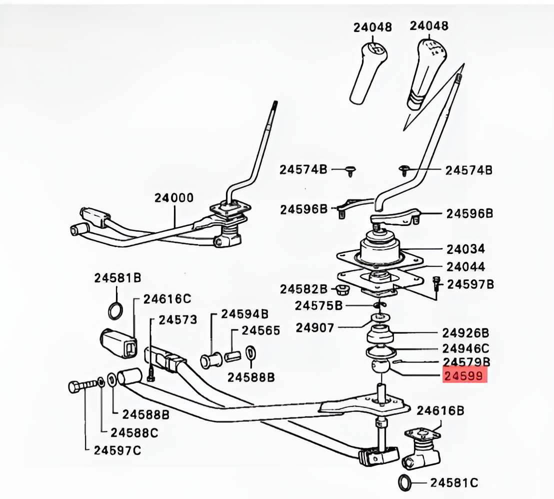 Bucha Reparo Trava Alavanca Cambio 4x4 reduzida L200 Pajero Tr4 Full Dakar IO Montero Sport Gls Outdoo MD739288 MD701577