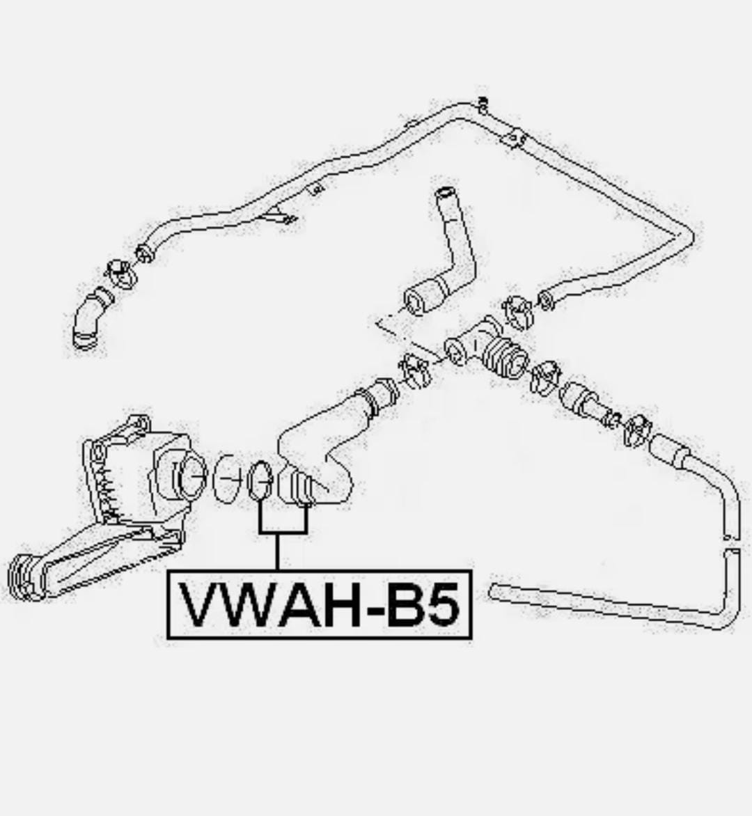 Tubo Mangueira Respiro Aud A4 A6 Passat B5 1995 1997 1998 1999 2001 2002 2003 2004 2005 Cano 58103213