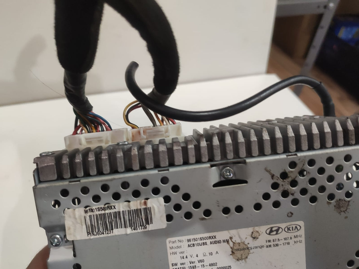 Radio Som Hyun Hb20 2016 2017 2018 961501s500rxx Original