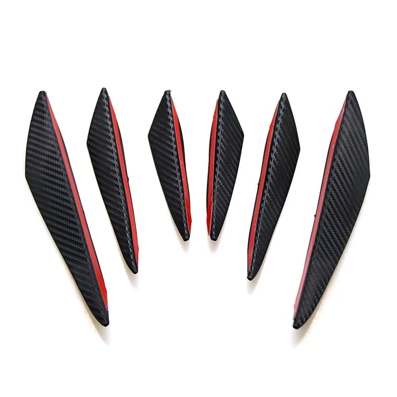 Canivete Spoiler de Ar Para-choque Universal Tunning 6 Unid Civic Fit City Fiesta Focus Palio Siena Punto Uno