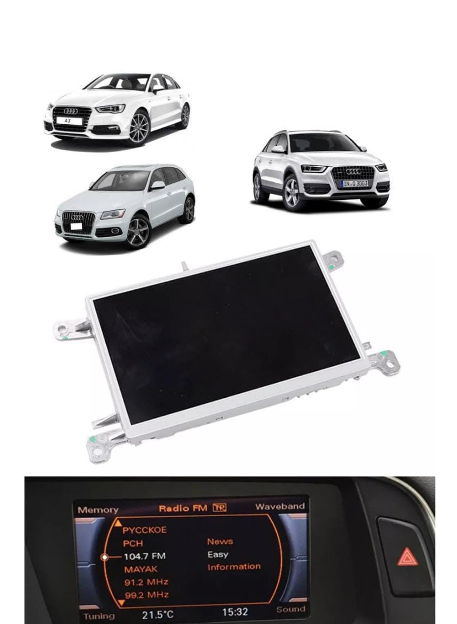 Tela Display Central Multimídia Aud A4 S4 A5 Q5 Rs4 Rs5 Origin 8T0919603E 8T0919603G 8T0919603F 2011 2012 2013 2014