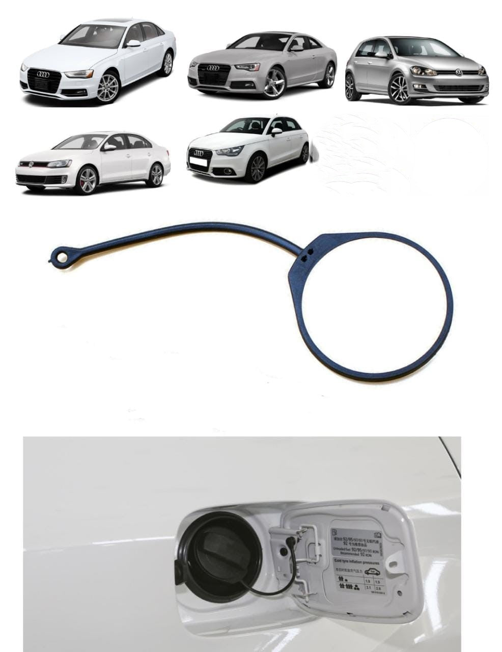 Reparo Tampa da Portinhola do Tanque Gasolina Aud A1 A3 A4 A5 A6 A8 Jetta Golf Passat