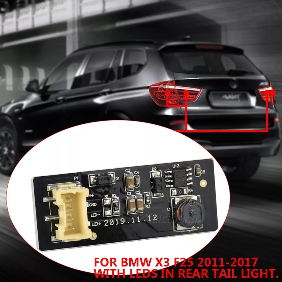 Placa Do Led Lanterna Direita Bm X3 2010 2011 2012 2013 2014 2015 2016 2017 63217217314, 63217217312, B003890.2