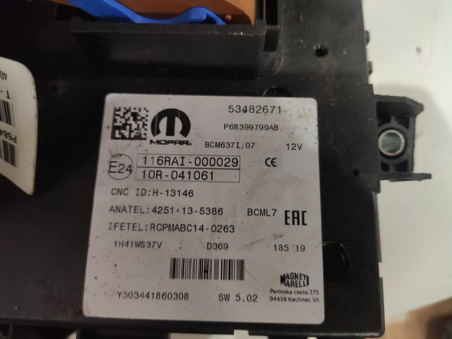 Modulo Bcm Caixa de Fusiveis Ducato 53482671 p68399799ab