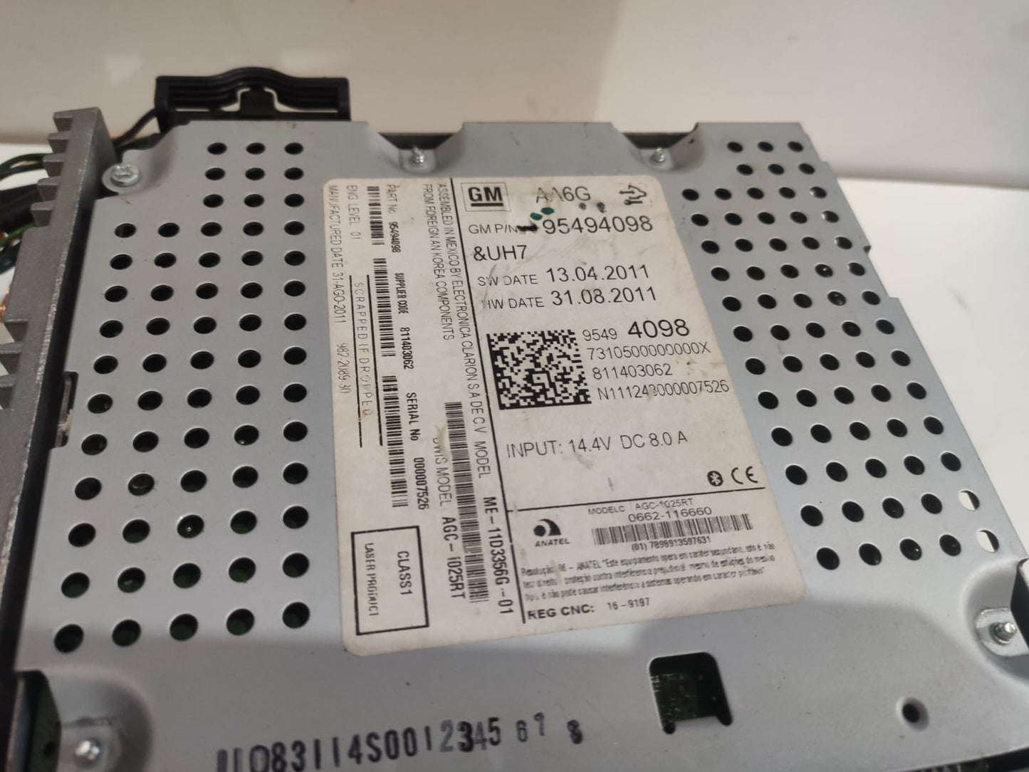 Radio Som Original Cobalt 2011 2013 2014 95494098 Original
