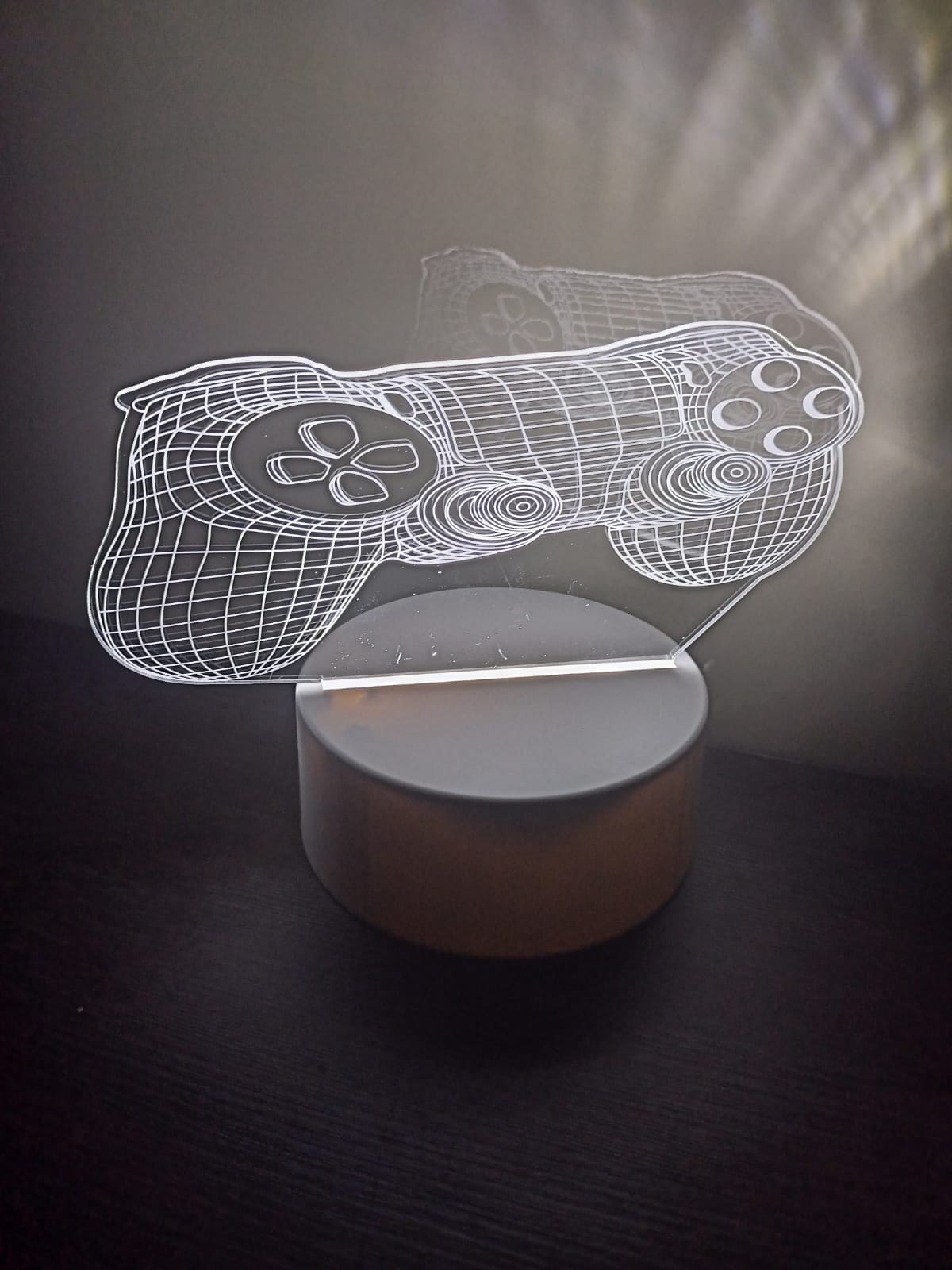 Luminária Abajur Controle Playstation Dual Shock Display Led 3d Mesa Quarto Namorado Luz Presente Mãe Pai Filho Avo