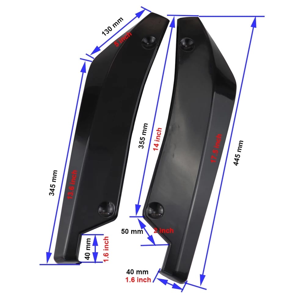 Spoiler Difusor Para-Choque Dianteiro Traseiro Universal Civic City Gol Fiesta Focus Onix Prisma Golf Jetta Ka