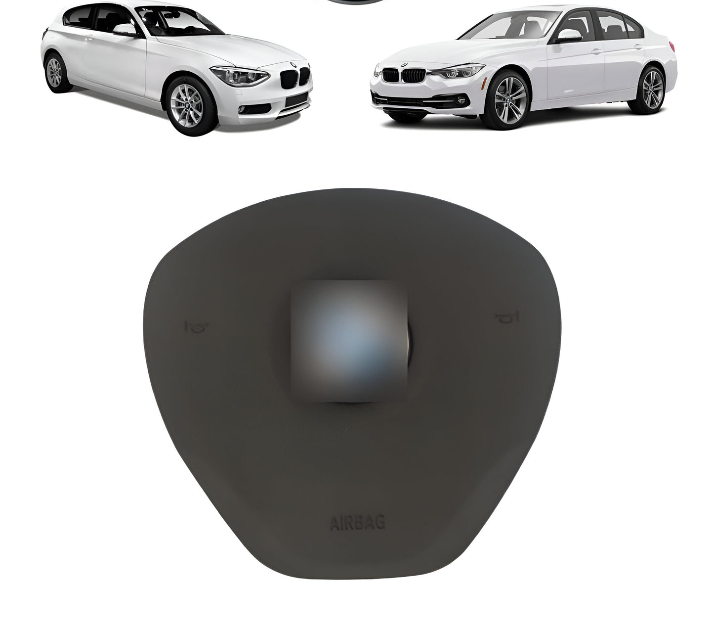 Capa Tampa do Airbag Volante Bm 320i 116i 316i 318i 328i 330i 2012 2013 2014 2015 2016 2017 Tampinha Motorista Buzina