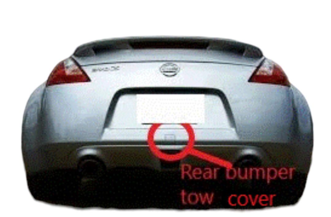 Tampa Reboque Parachoque Traseiro Niss 350Z 2003 2004 2005 2006 2007 2008 2009 2010 2011 2012 2013