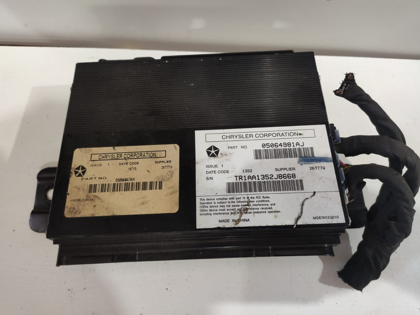 Modulo Amplificador Som Chrysl Jee 300c 05064981aj Original