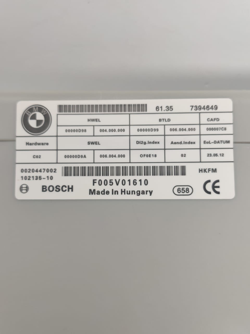 Módulo do Porta Malas Tampa Bm X3 X4 520i 528 535 2010 2011 2012 2013 2014 2018 7394649 7327886 7317512 7365902 7283896