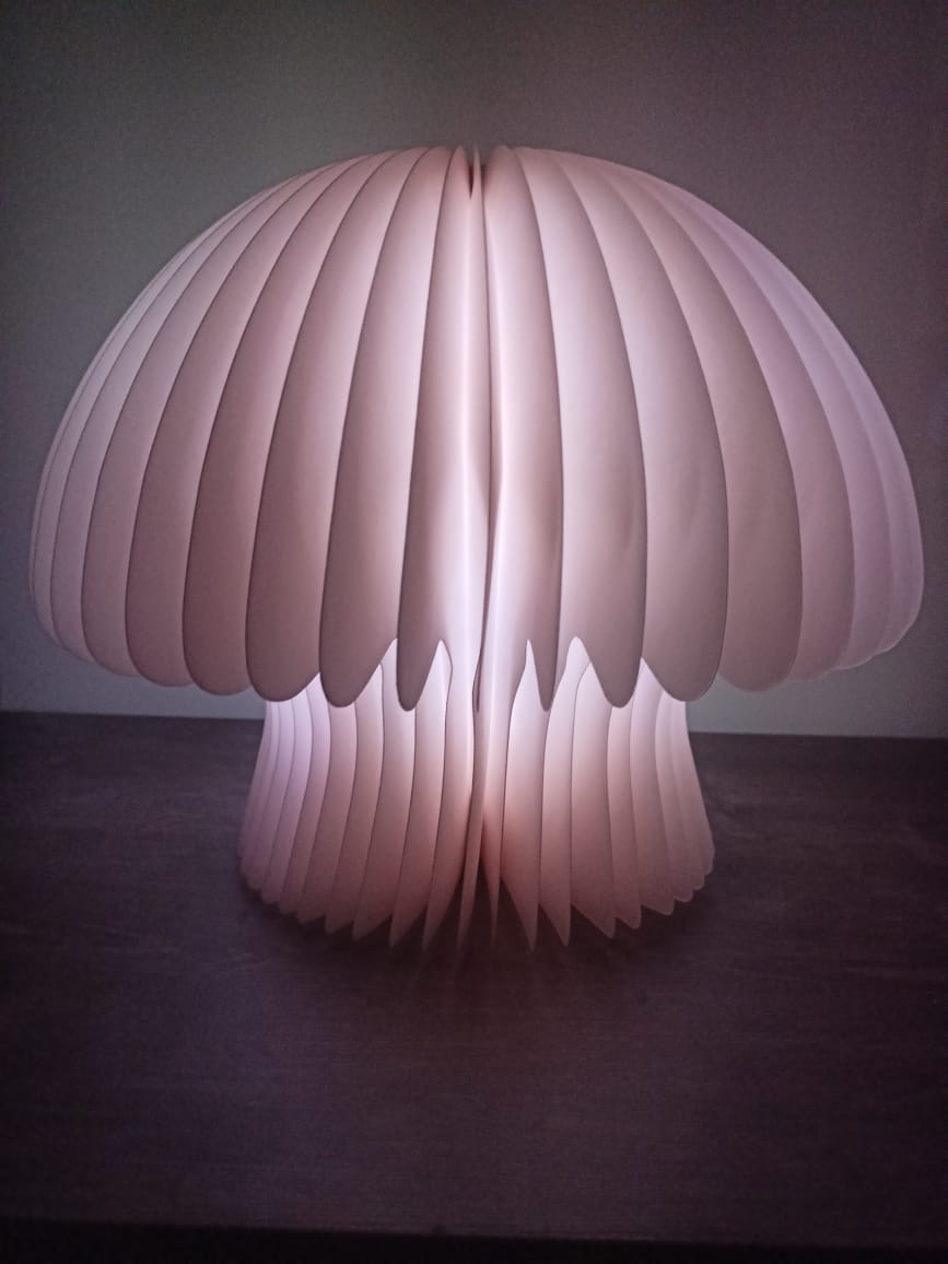 Cogumelo Livro de Madeira Luminária Abajur Led 3d Cores Branco Amarela Mesa Quarto Luz Noturna USB Recarregavel Presente