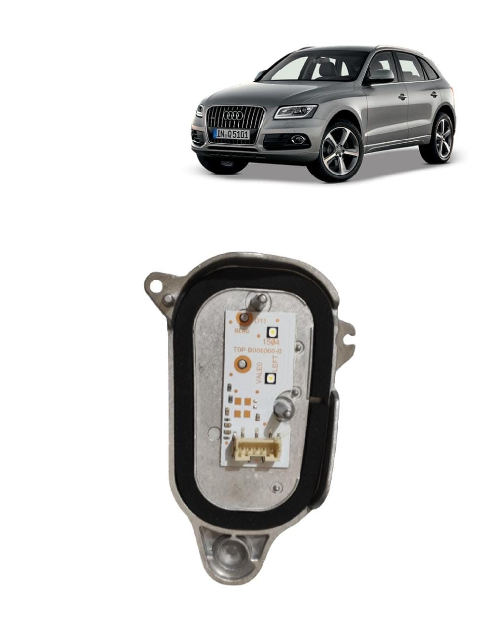 Módulo Reator Led Do Farol Esquerdo Aud Q5 2014 2015 2016 2017 Drl 8R0941475B Motorista