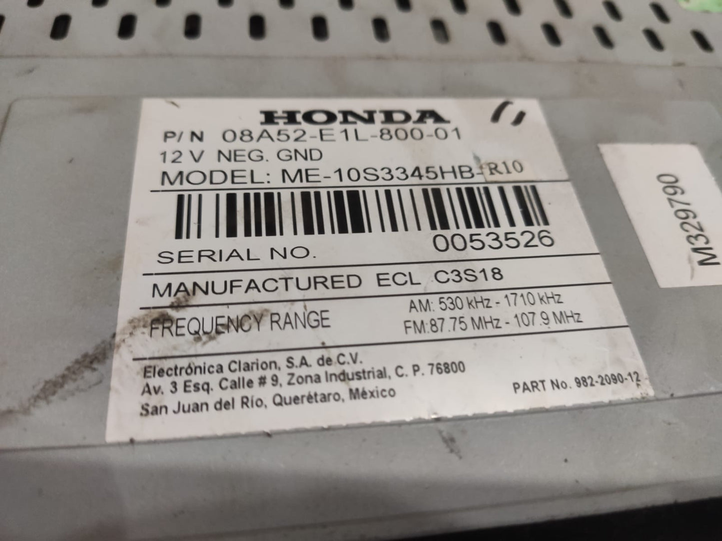 Radio Som Cd Player Original Hon Fit 2003 2008 08a52e1l80001