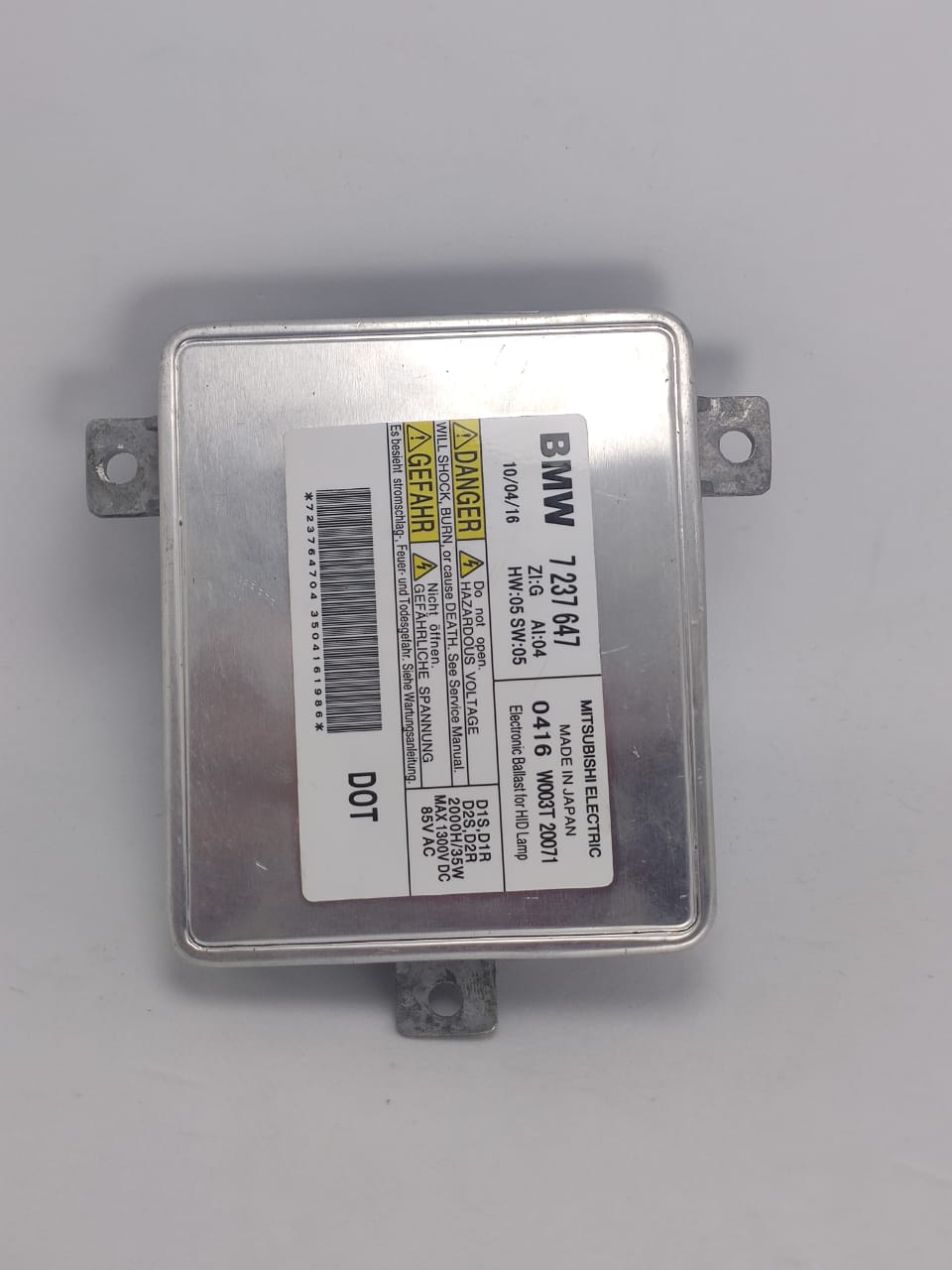 Modulo Reator Xenon Farol Bm X1 730 740 750 520i 525i 528i 530i M5 X1 2009 2010 2011 2012 2013 7237647 W003T20071