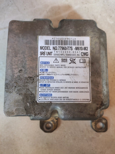 Módulo Do Airbag Hon Hr-v 2016 2017 2018 19 77960t7sm610m2