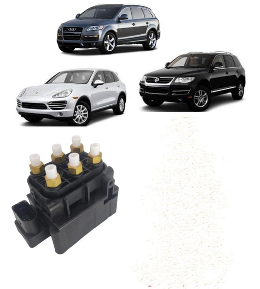 Válvula Da Suspensão De Ar Aud Q7 Porsc Cayenne Touareg 2004 2005 2006 2007 2008 2009 2010 2011 2012 2015 7L8616007