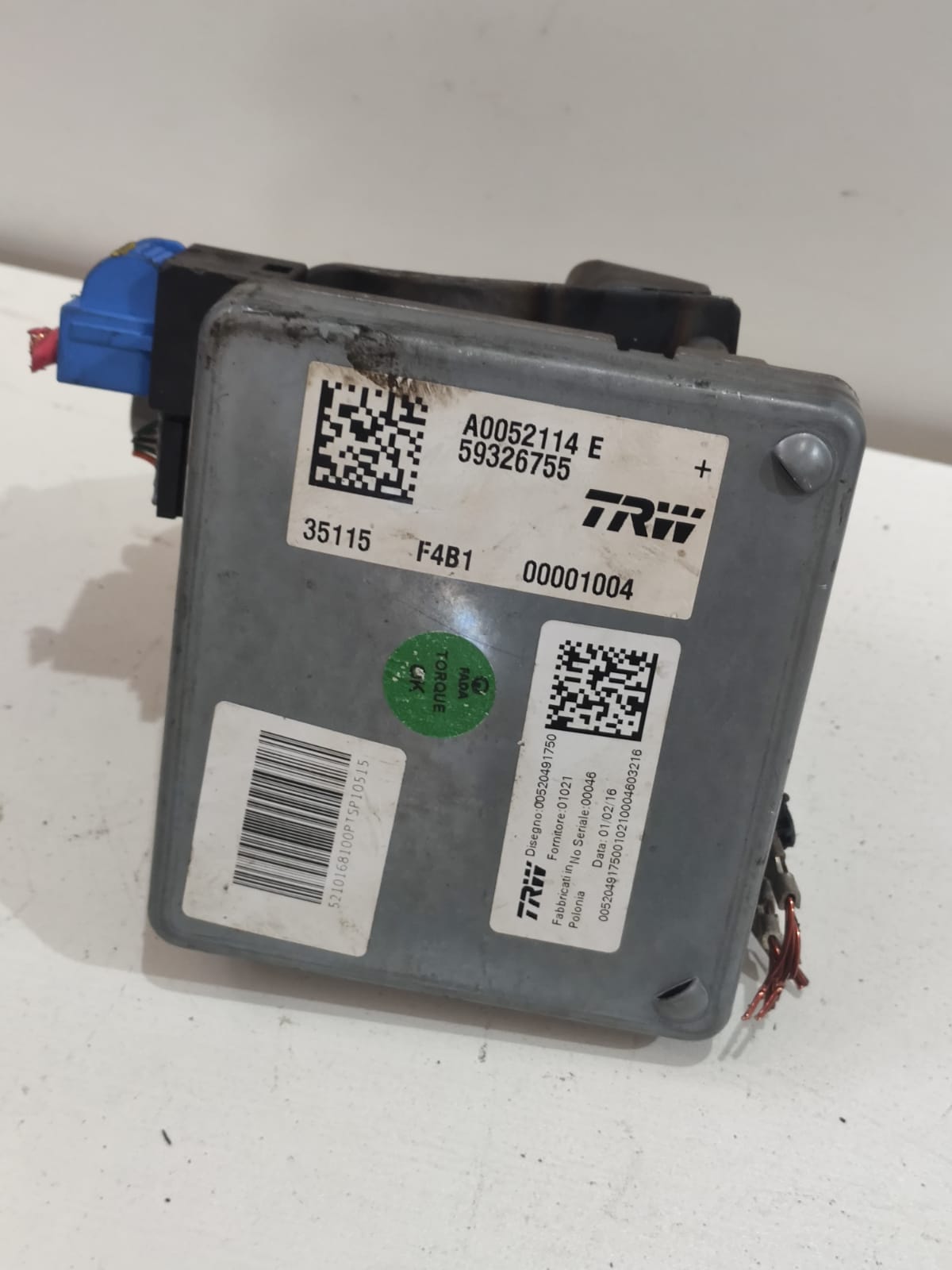 Modulo da Coluna Direção Toro Renegade a0052114 59326755