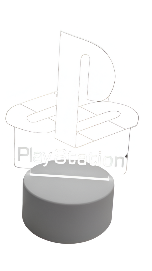 Luminária Playstation Light Decorativa Com Led 3D Luz Branca Namorado Luz Presente Lindo Mãe Pai Filho Avo Namorada