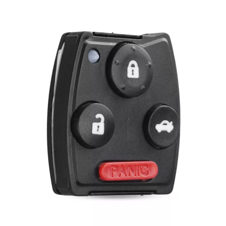 Capa Botão Borracha Keypad Chave Hon Civic Fit City Cr-v 4 Botoes Com Pânico