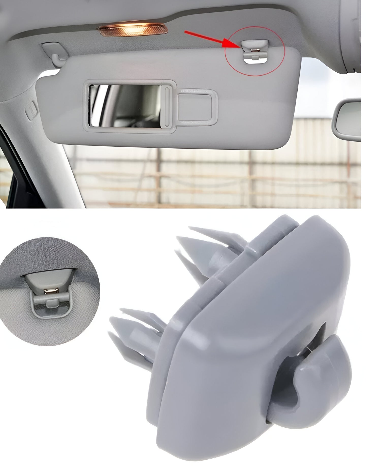 Suporte Presilha Para Sol Cinza Aud A1 A4 A6 A3 A4 A5 Q3 Q5 Q7 A6 TT  S3 S4 S5 2013 2014 2015 2016 8e0857561 8e0857562