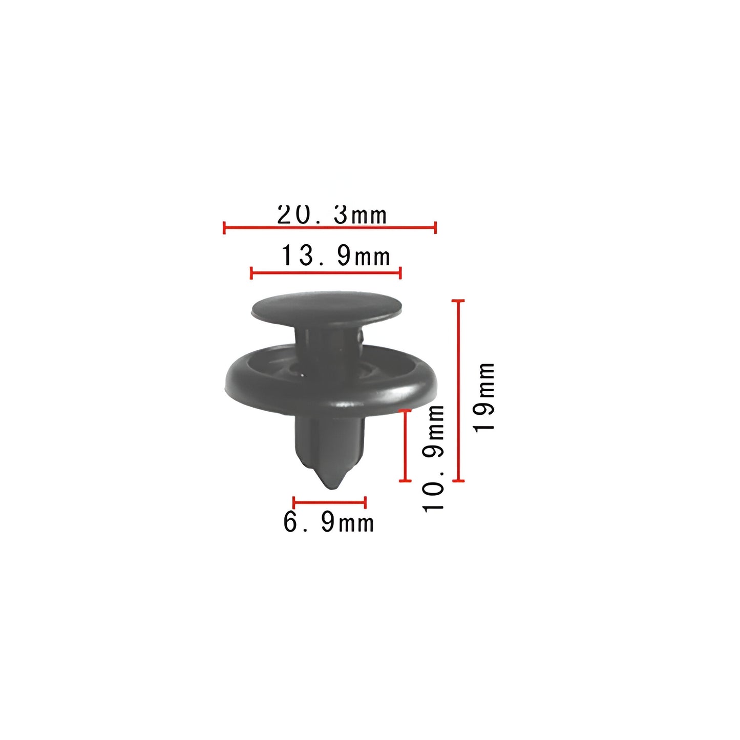 5 Presilhas Grampo de Fixação Travinhas Parabarro Corolla Etios Filder Hilux Sw4 90467-07166