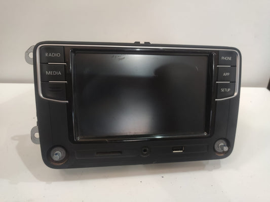 Tela Multimidia Radio Original Jetta Passat Tiguan Fusca Amarok Fox 2012 2013 2014 2015 2016 6rf035187c Chicote Conector