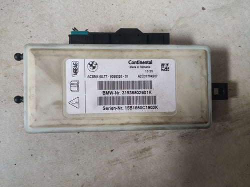 Módulo Airbag Bmw X5 X6 520 6577938502601 Acsm4 31938502601k