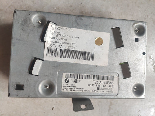 Módulo Amplificador Som Bm Mini Cooper 2008 65123451405
