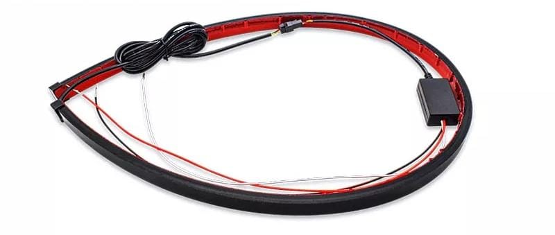 Spoiler Aerofolio Traseiro de Led Vermelho Universal 110cm