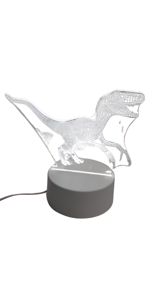 Abajur Luminária LED 3D Dinossauro Rex Origin Luz Branca Namorado Luz Presente Lindo Pai Filho Avo Namorada Jurassic