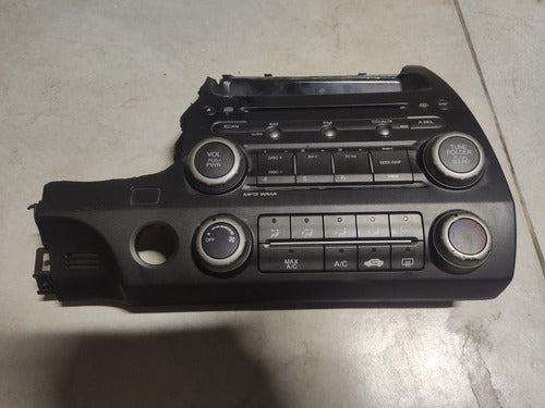 Comando Controle Botões Ar Condicionad Civic 2007 2011 Radio 79500snaa030m1nh608l