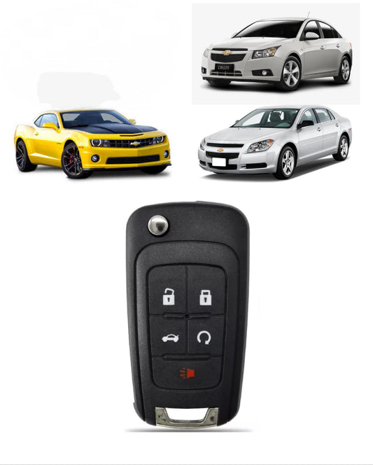 Capa Carcaça Chave Cruze Camaro Malibu Sonic S10 Tracker 5 Botoes 2010 2011 2012 2013 2014 2015 2016 2017