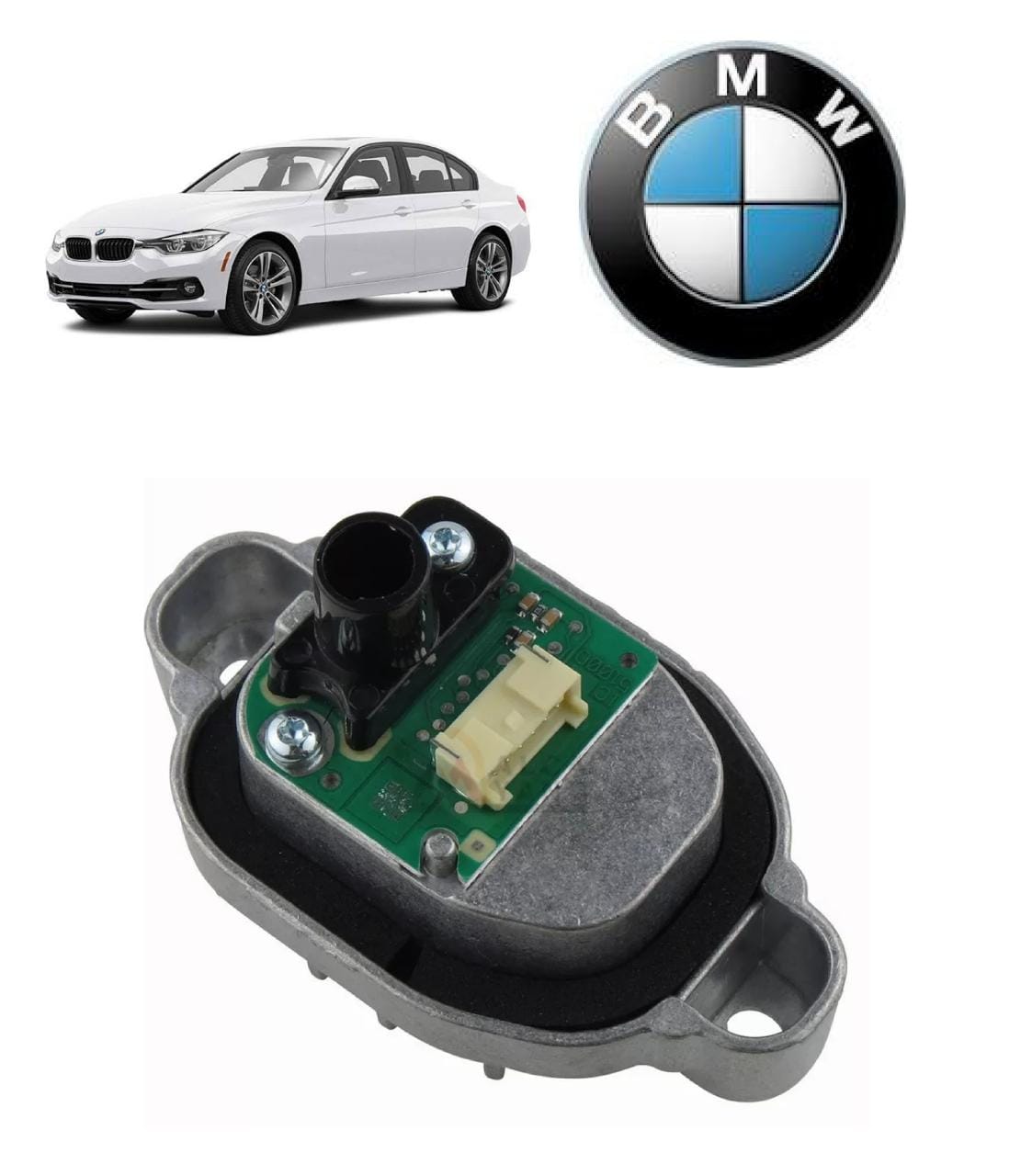 Módulo Reator Farol Led Angel Eyes Bmw 316i 318i 320i 328i 330i 335i 2016 2017 2018 6 Pinos