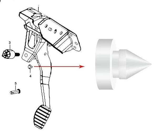 Pino Suporte Bucha Reforçada Pedal De Luz Freio do Interruptor Honda Civic Fit Crv 1994 2001 2002 2003 2004 2005 2011