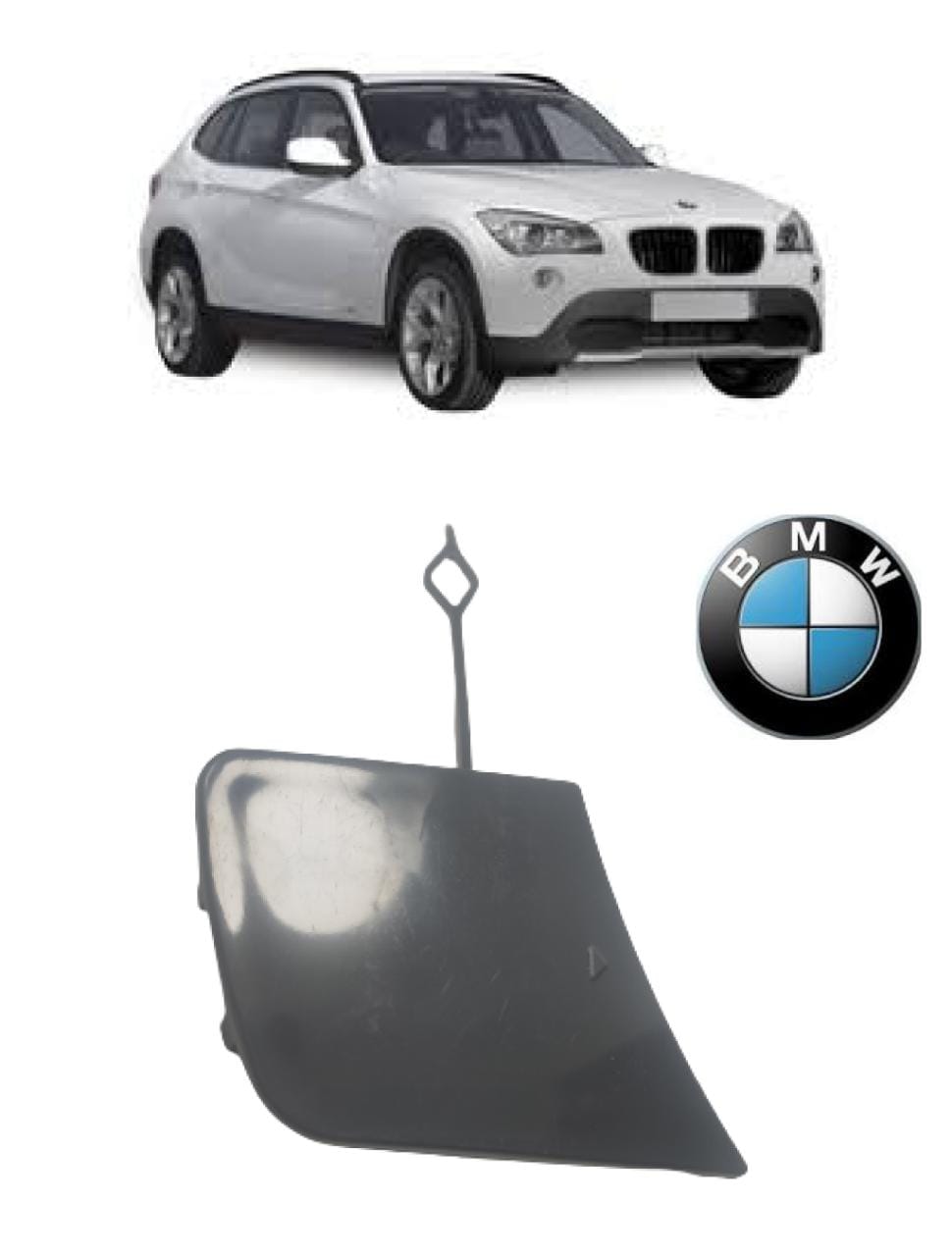 Tampa Reboque parachoque Dianteiro Bmw X1 2013 2014 2015 Tampinha Capa Capinha 51117345034