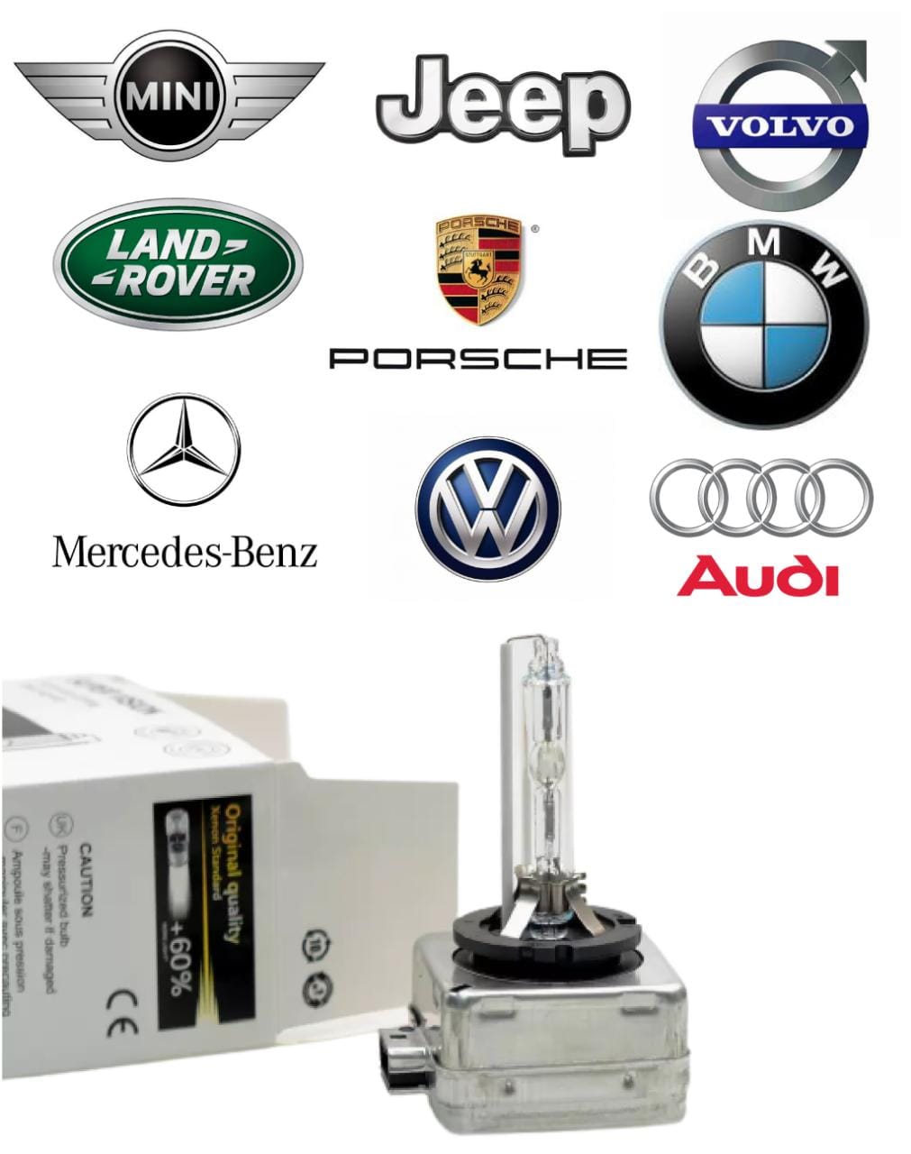 Lâmpada Xenon Santa Fé A1 A3 A4 A5 A6 A7 Q3 Q5 Q7 Cla180 Cla200 Gla200 Gla45 Gla250 Jetta Golf Tiguan Passat D3s 6000k