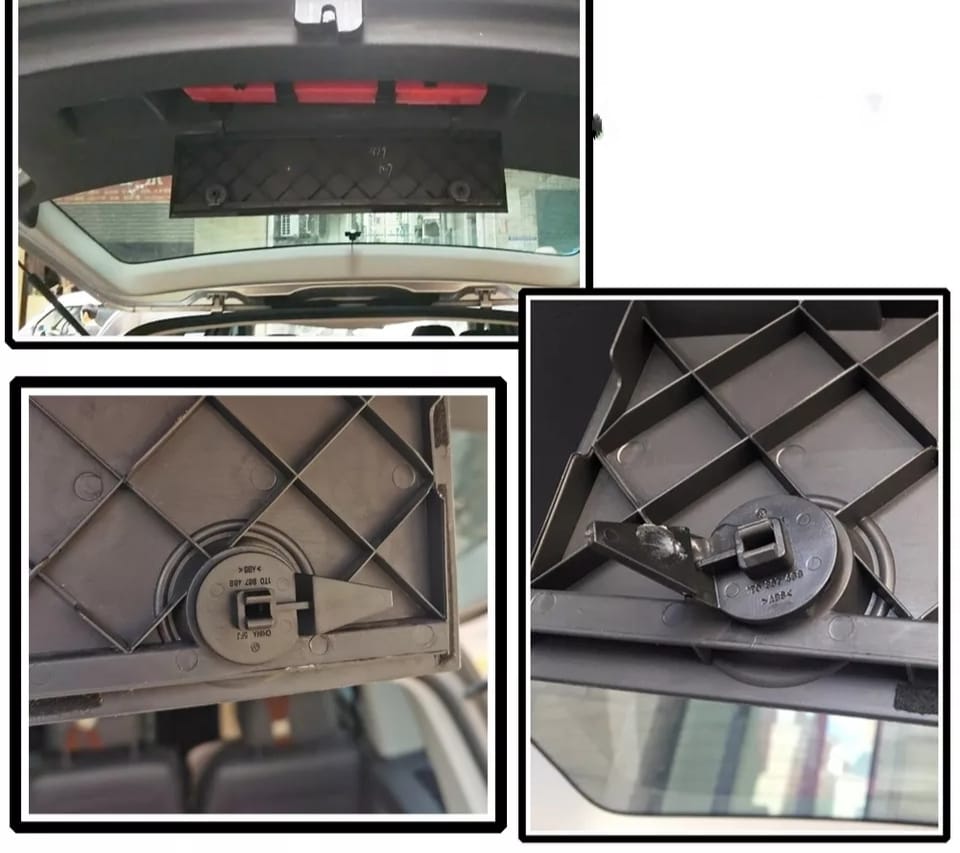 Suporte Presilha Grampo Trava Triangulo Segurança Sinalização Tampa Traseira Audi Vw Golf Bora Passat Jetta A5 Q7 Tiguan