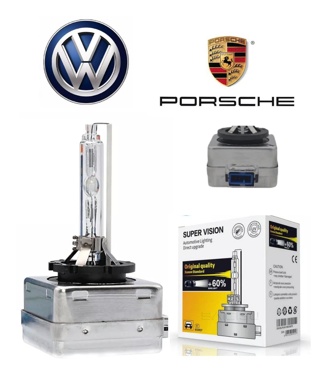 Lâmpada Farol Xenon D8s 6000k Amarok Porsche Macan Cayenne Boxster Cayman Beeatle 2016 2017 2018 2019 2020 2022 66548