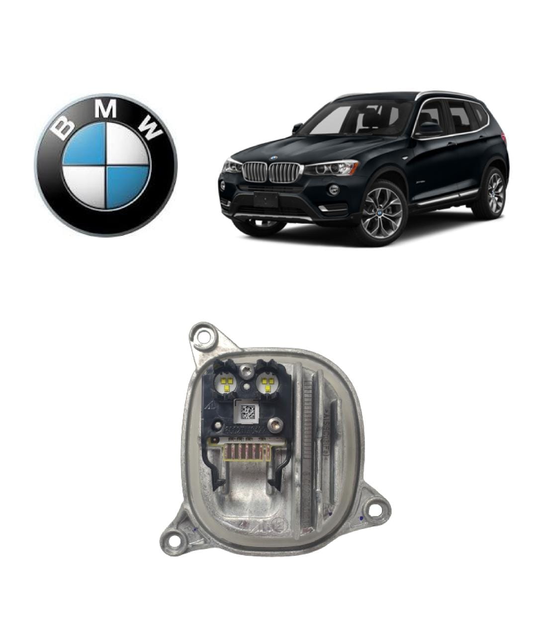 Módulo Reator Farol Led Direito Bmw X3 X4 2016 2017 2018 2019 63117466108 Passageiro