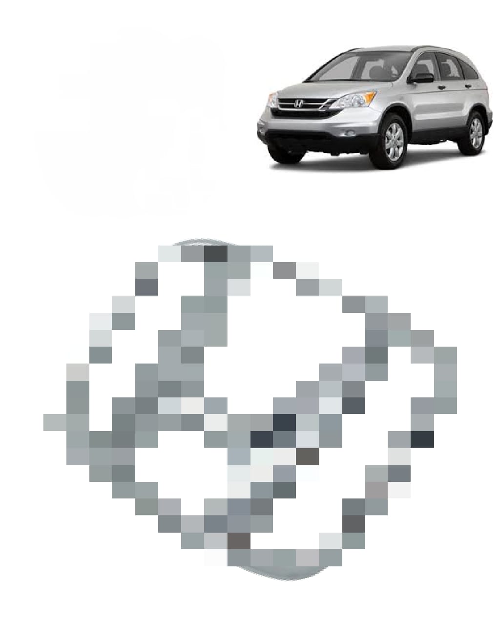 Emblema Logo do Volante Buzina Airbag Hon Cr-v 2007 2008 2009 2010 2011