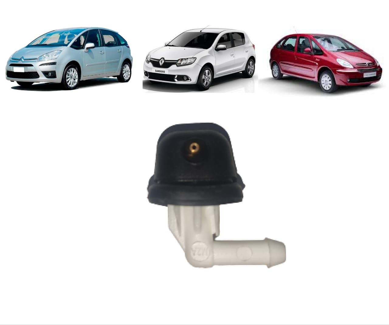 Bico Brucutu Esguicho Limpador Água do Parabrisa Citro C4 Picasso Xsara Picasso Sandero Kwid