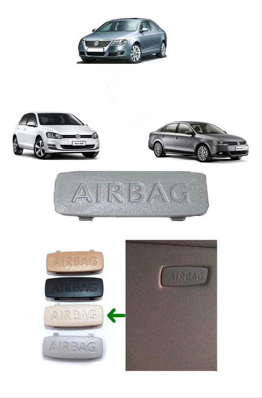 Acabamento Interno Airbag Golf Jetta Passat Polo Bege Claro 2006 2007 2008 2009 2010 2011 2012