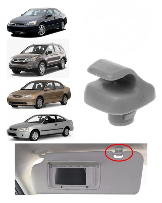 Suporte Presilha Grampo Para Sol Cinza Hon Civic Accord Cr-v 1996 1997 1998 1999 2000 2001 2002 2003 2004 2005 2008