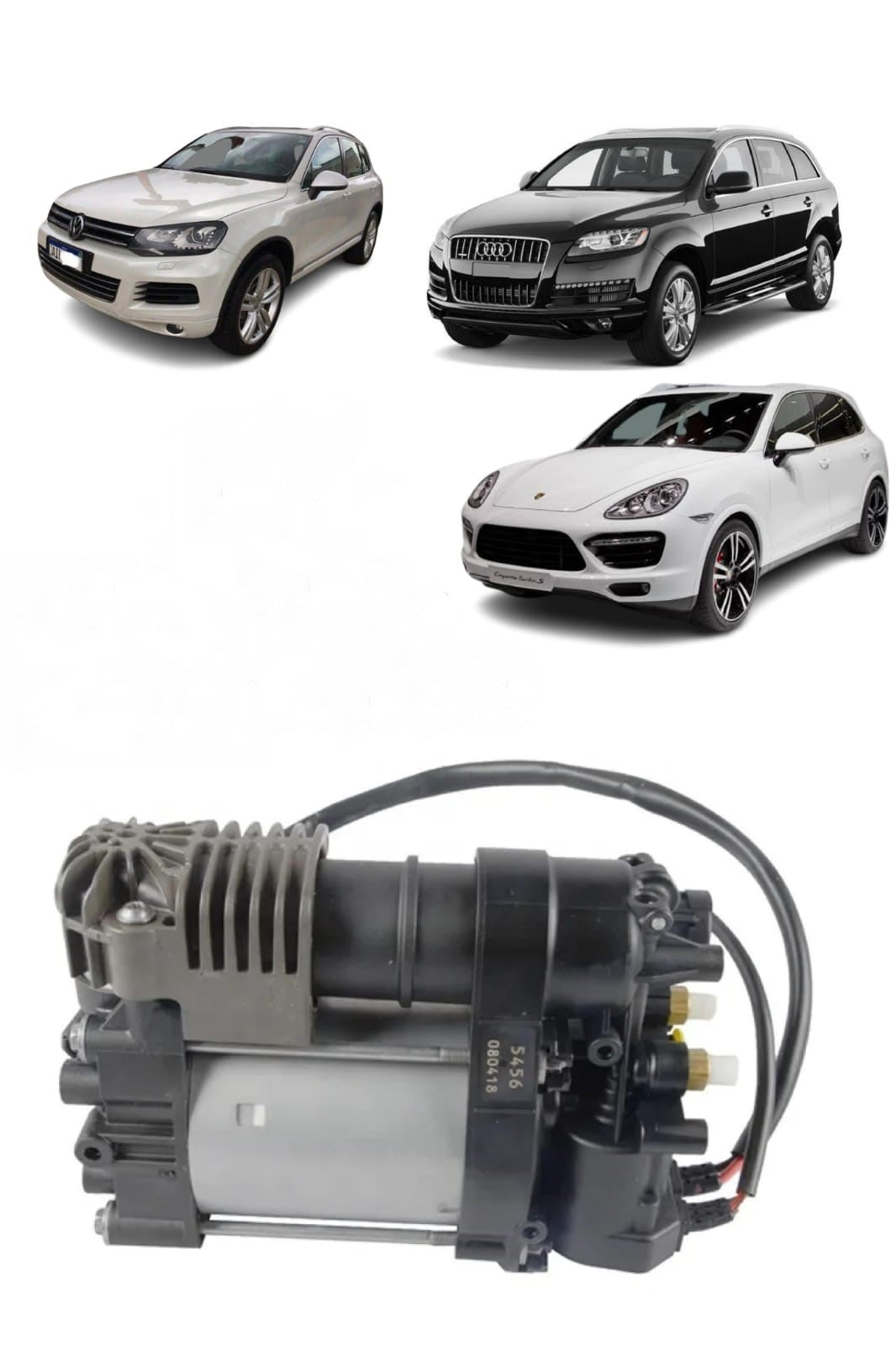 Compressor da Suspensão Ar Porsc Cayenne Touareg Q7 2011 2012 2014 2015 95835890100 95835890101 95835890102 7P0616006H