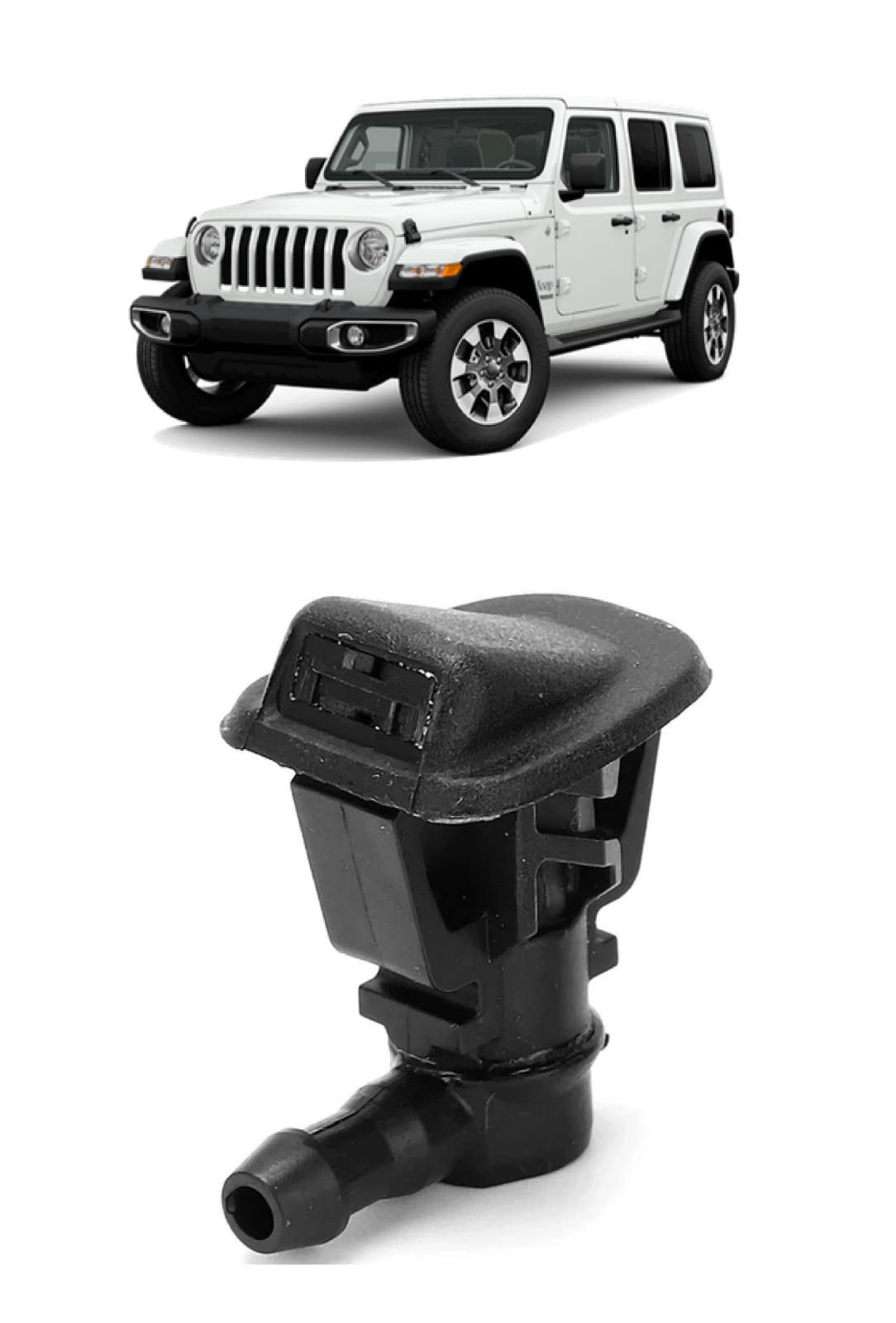 Esguicho Brucutu Limpador de Agua Parabrisa Jeep Wrangler JK 2013 2014 2015 2016 2017 68164356AB 5303834AB