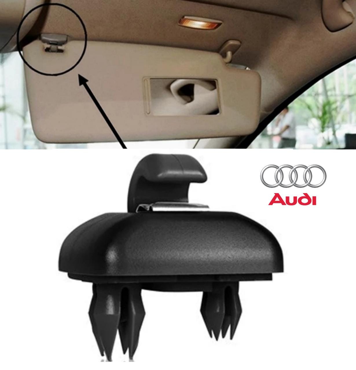 Suporte Presilha Para Sol Preto Audi A1 A4 A6 A3 A4 A5 Q3 Q5 Q7 A6 Rs3 TT S3 S4 S5 8e0857561 2012 2013 2014 2015 2016